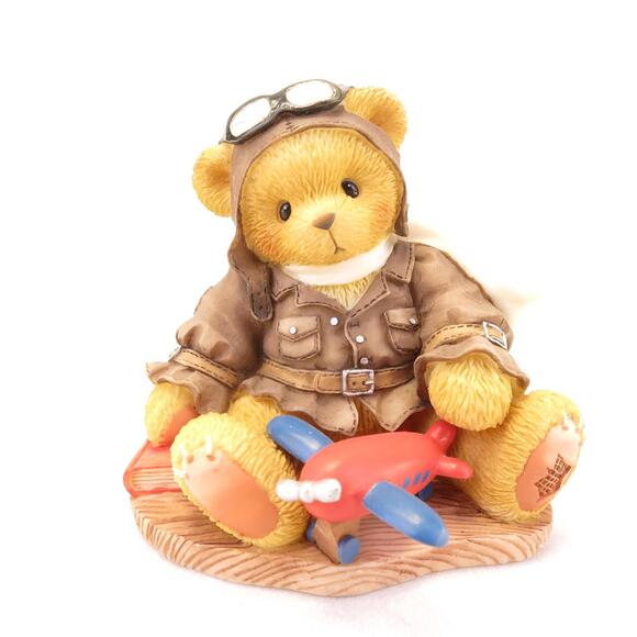 Vintage Cherished Teddies Lance Come Fly With Me Pilot Bear 1998 National Event - Picture 1 of 5